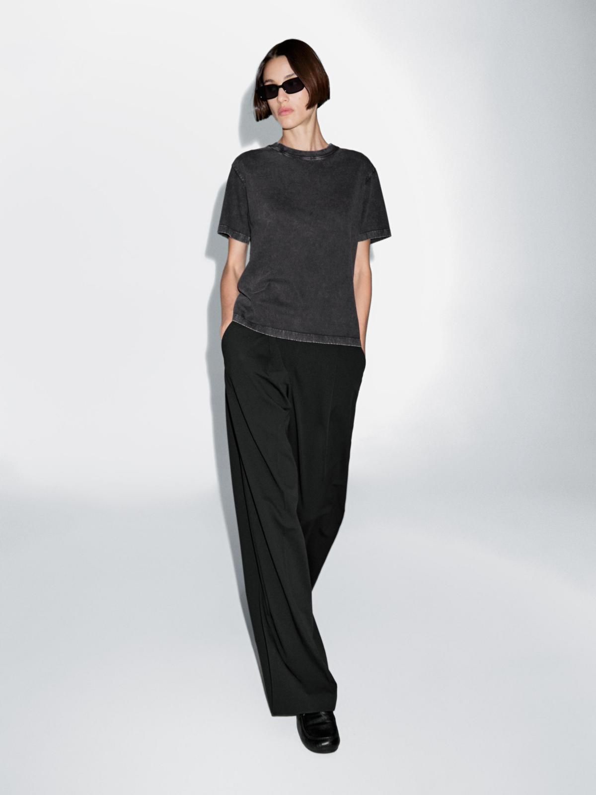 마시모두띠 빈티지 오버사이즈 반팔 티셔츠 6859/808 ANTHRACITE GREY 이미지 6
