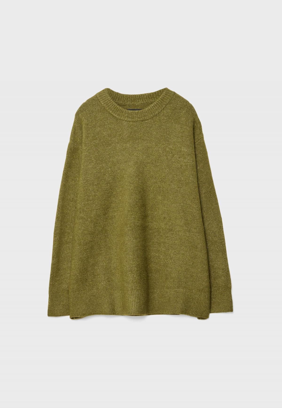 스트라디바리우스 소프트터치 라운드넥 니트 스웨터 5010/400 OLIVE GREEN - 메인 이미지