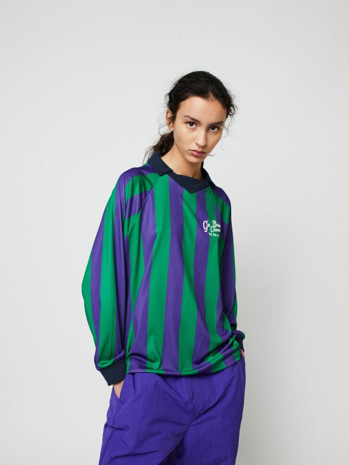 보보쇼즈 테크니컬 스트라이프 스포티 폴로 티셔츠 B225BD003 ONE COLOR - 상세 이미지 2