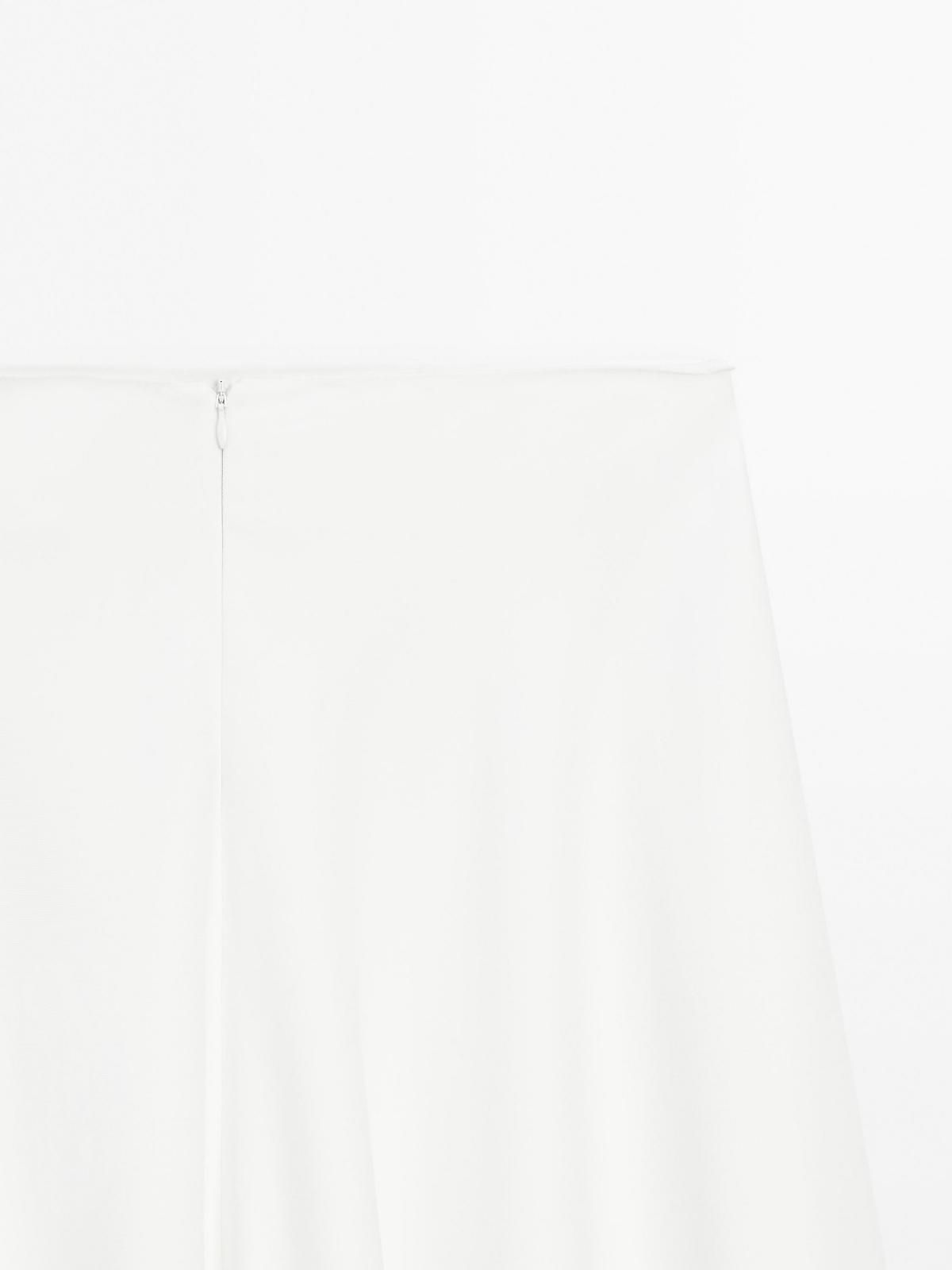 마시모두띠 화이트 플레어 미디 스커트 9315/952 WHITE - 상세 이미지 2