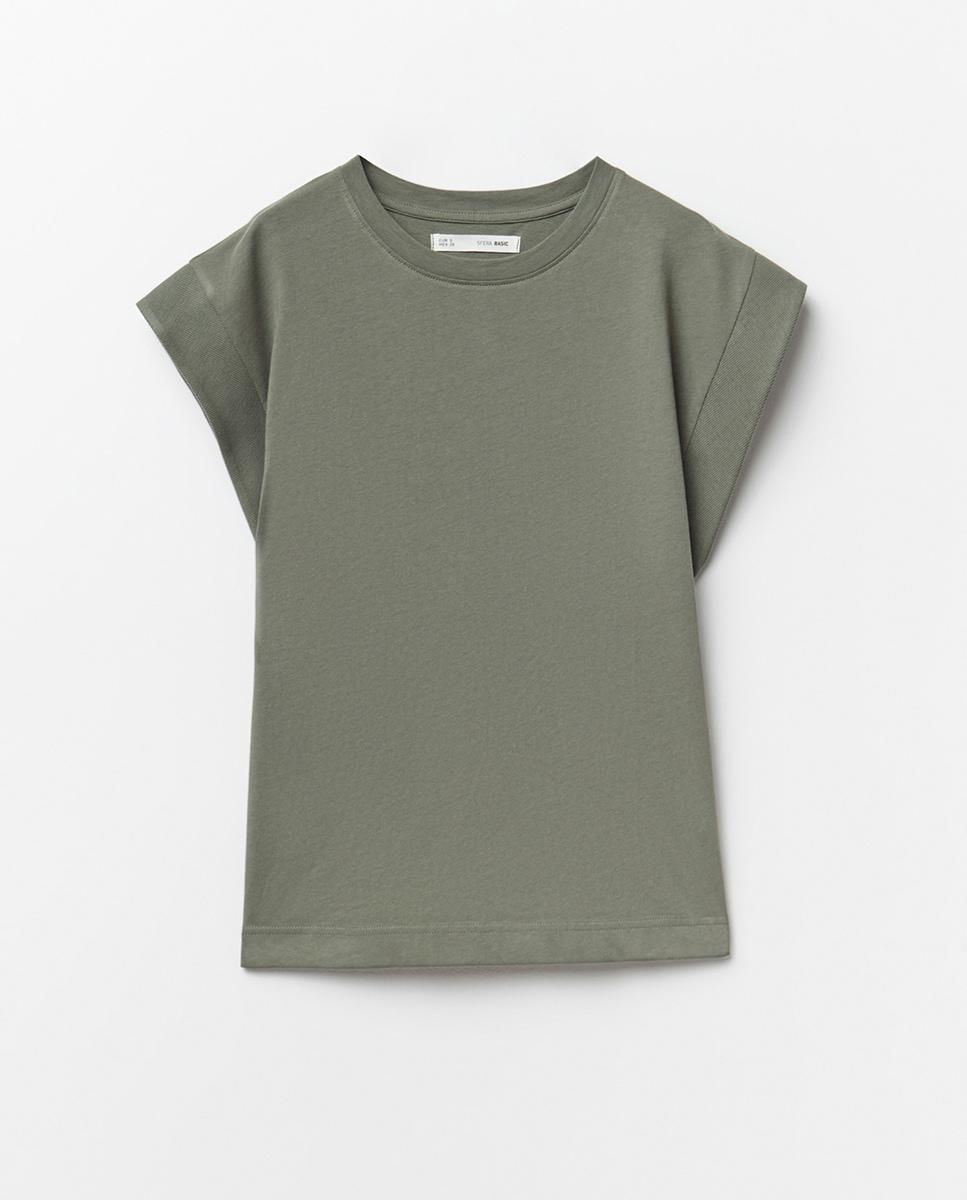 스페라 미니멀 라운드넥 반팔 베이직 티셔츠 58360613820 VERDE CLARO - 상품 이미지
