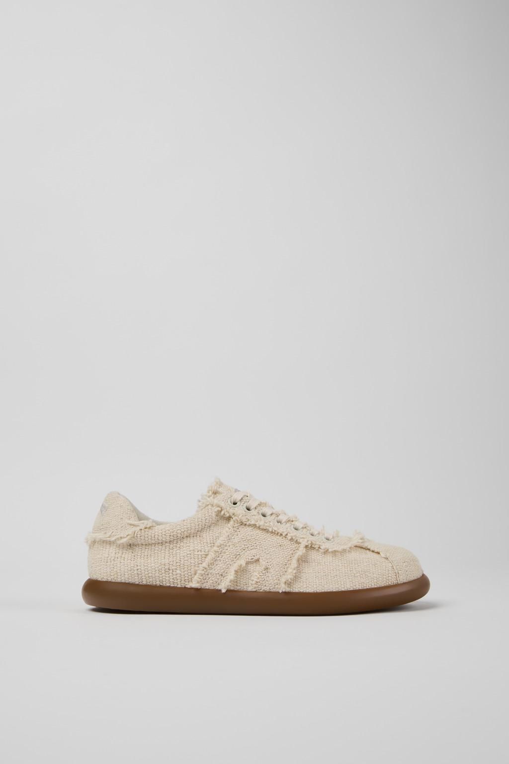 캠퍼 오가닉코튼 내추럴 베이지 로우탑 스니커즈 Pelotas Soller K201775-001 BEIGE - 메인 이미지