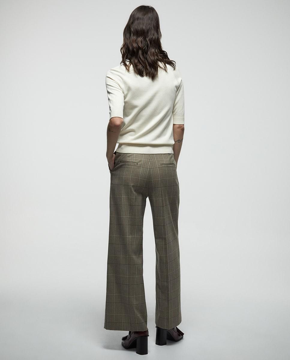 스페라 체크 핀턱 포켓 디테일 와이드 팬츠 58305106799 TOPO - 상세 이미지 4