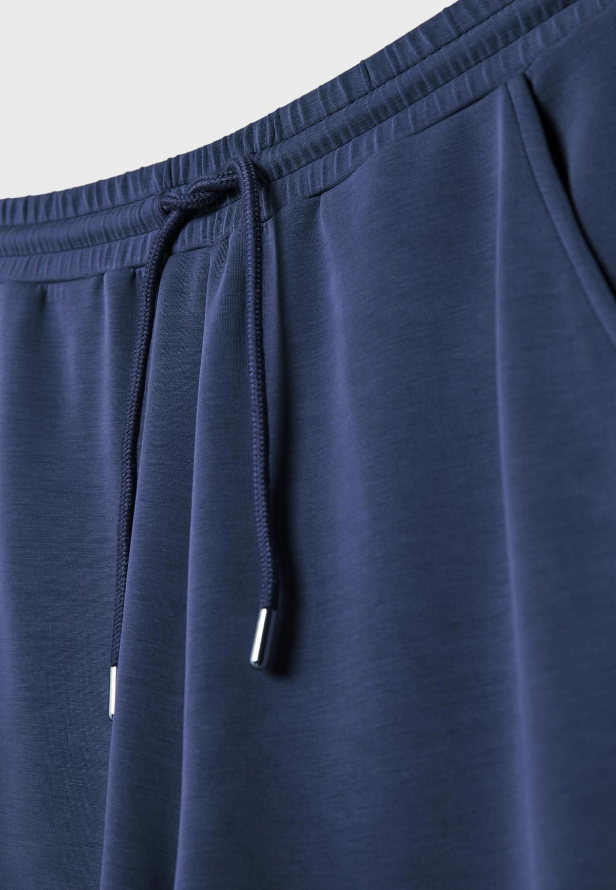 스트라디바리우스 소프트터치 모달 와이드 팔라초 팬츠 8737/276 DARK BLUE - 상세 이미지 4