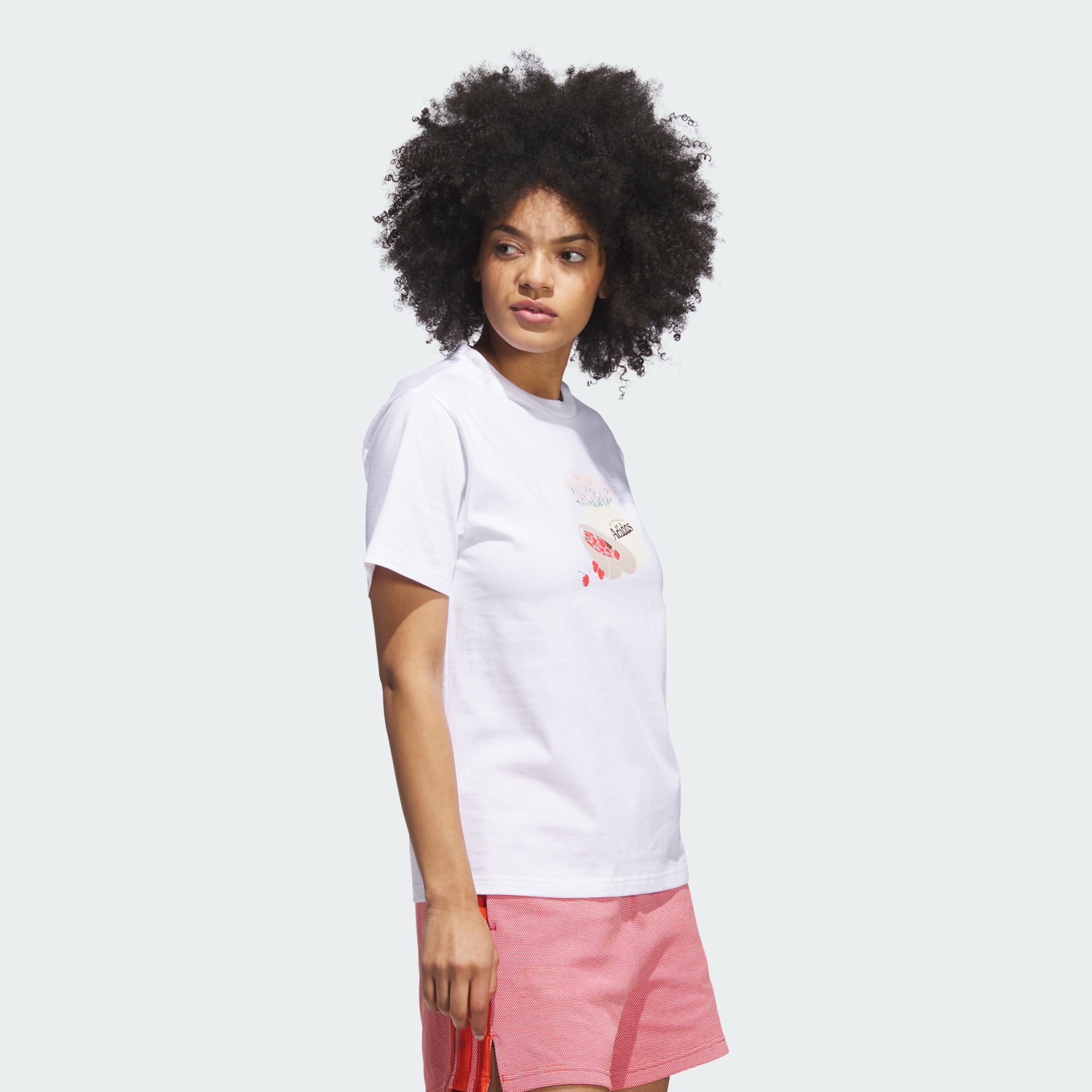 Adidas women Farmers Market Graphic Tee White, S - 상세 이미지 4