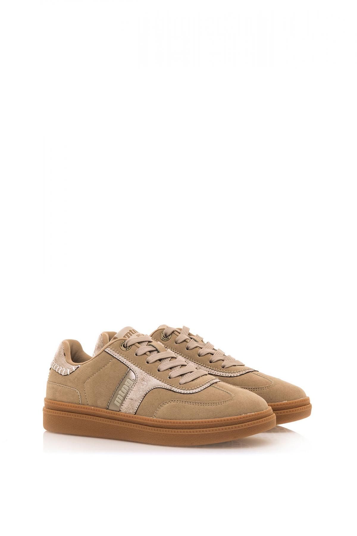 엠티엔지 메탈릭 캐주얼 로우탑 스니커즈 카멜 1522596 BEIGE - 상세 이미지 4
