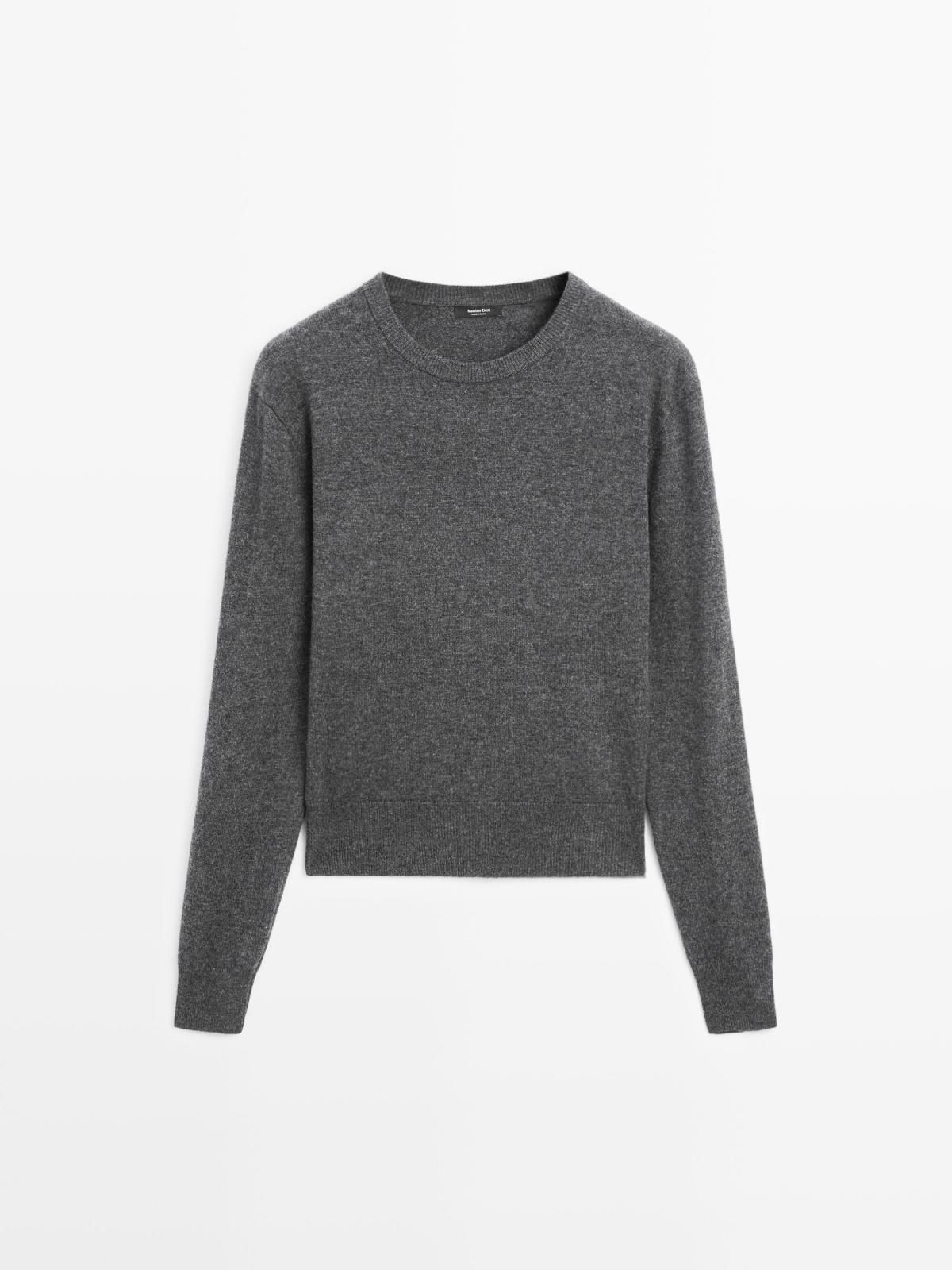 마시모두띠 울블렌드 라운드넥 니트 데일리 긴팔 스웨터 5610/593 MEDIUM GREY - 상품 이미지