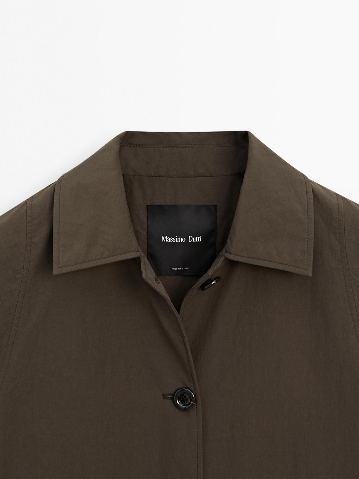 마시모두띠 버튼 테크니컬 패브릭 트렌치 코트 6773/802 BROWN - 상세 이미지 3