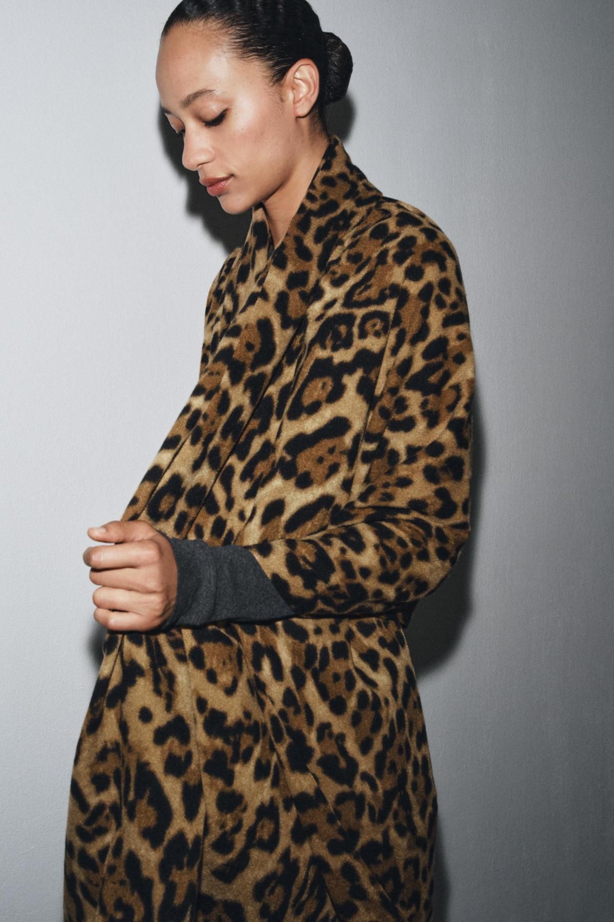 자라 레오파드 프린트 프레이드 스카프 9967/217 LEOPARD - 상세 이미지 3
