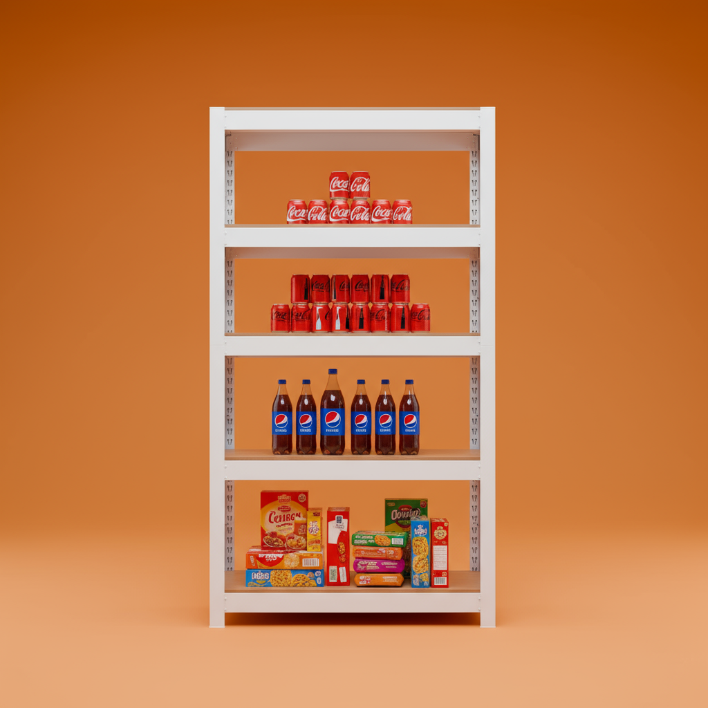 선반 수납선반 다용도 철제 벽 팬트리 선반장 무볼트 랙 홈던트하우스 5단 303090