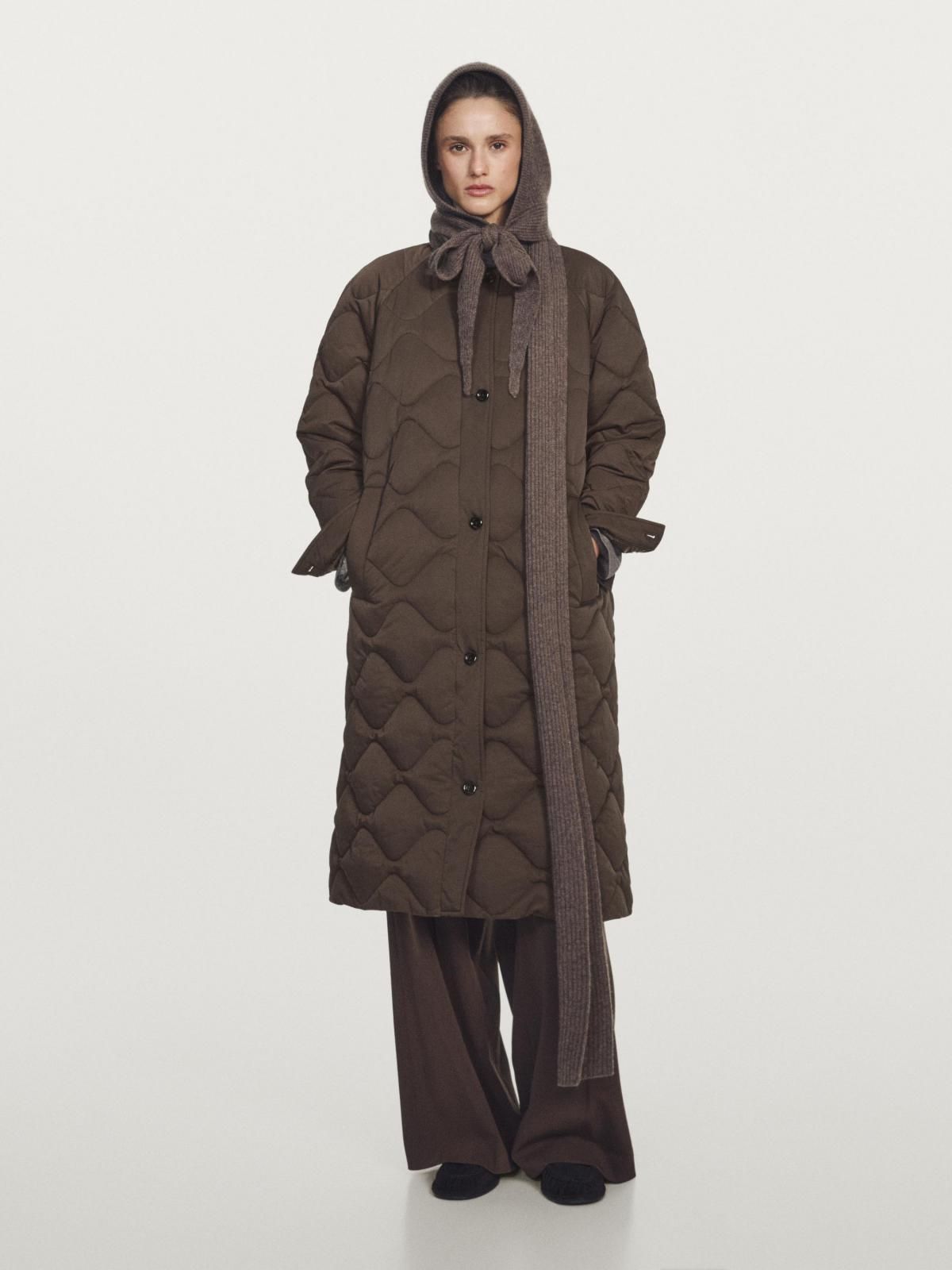 마시모두띠 테크니컬 발수 롱 퀼팅 패딩 재킷 6710/800 DARK KHAKI - 상세 이미지 2
