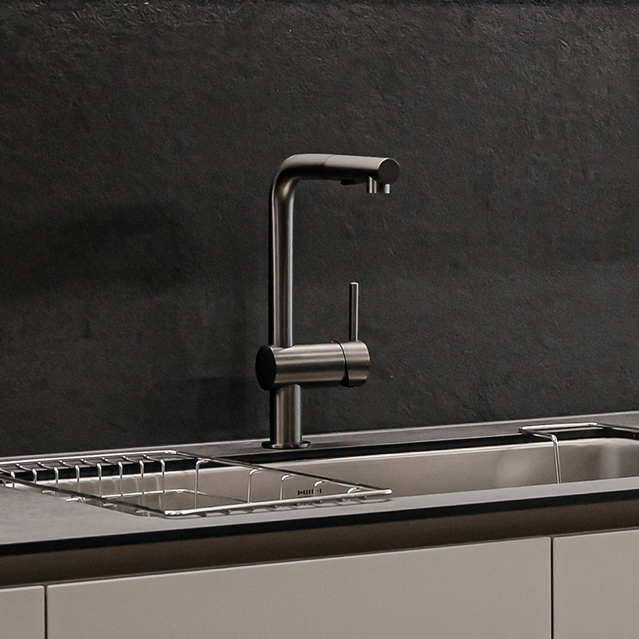 라우체 코인 무광 니켈 주방 싱크수전 코인51109L