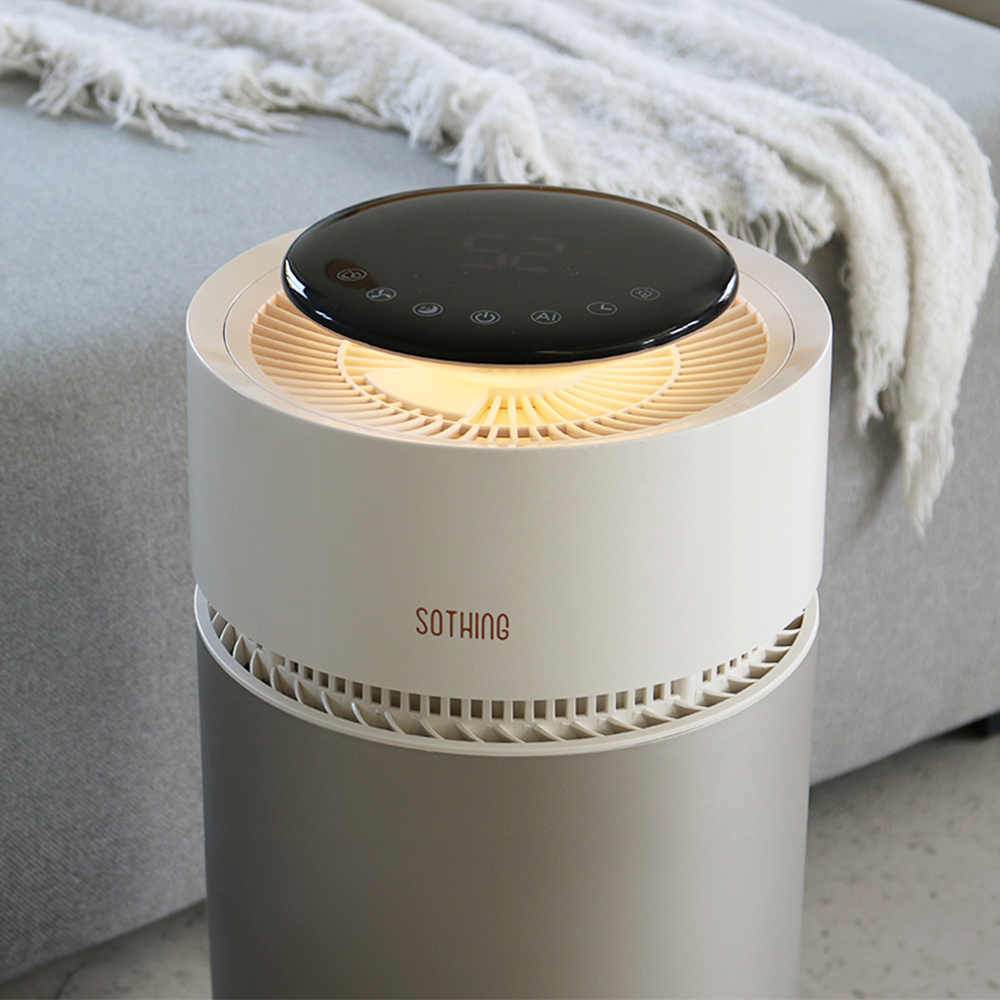소싱 갤럭시 대용량 자연기화식 가습기 UV살균 음성인식 무드등