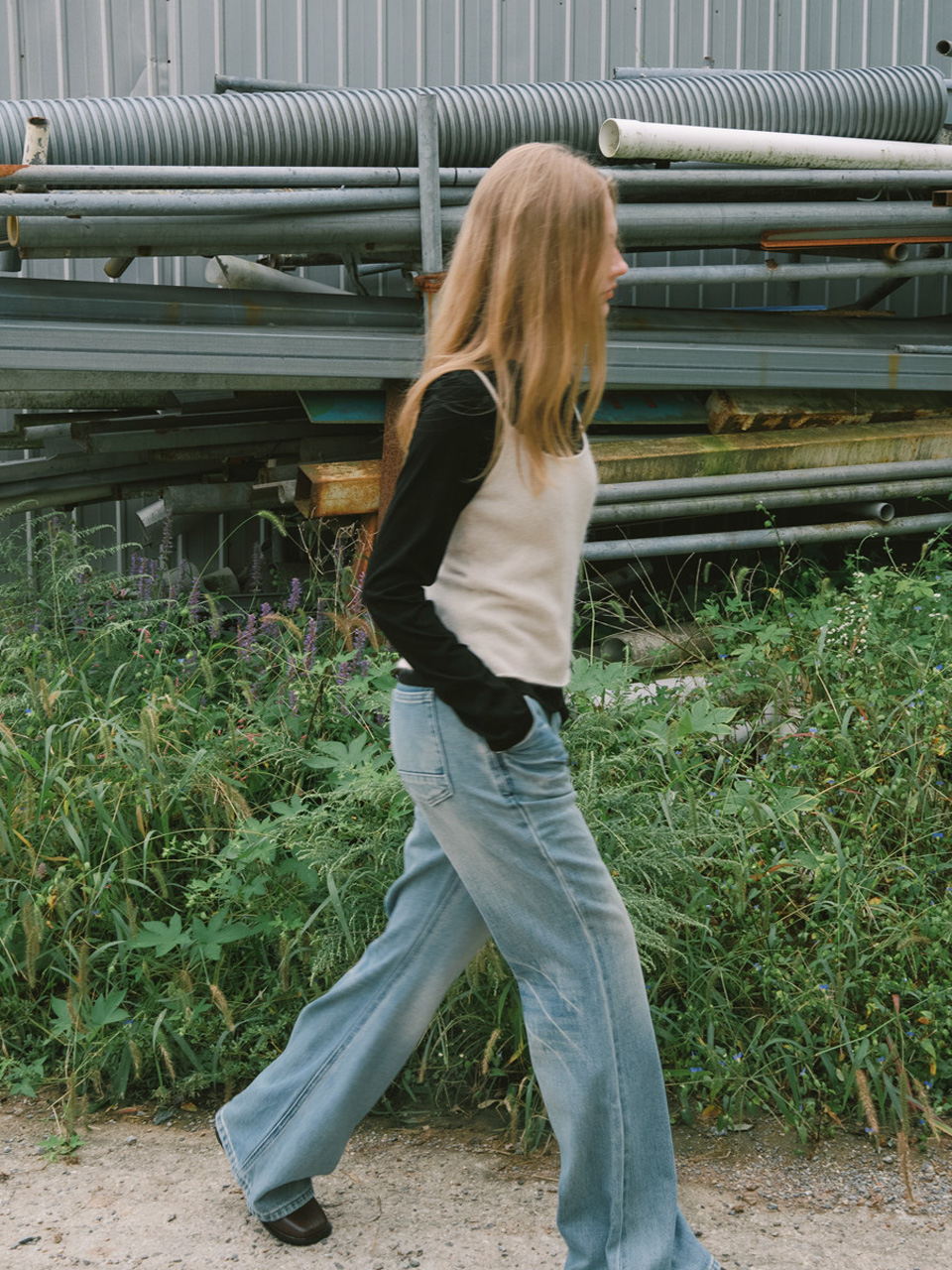 [엘씨브이] VINTAGE WASH BOOTSCUT DENIM PANTS_BLUE - 상세 이미지 3