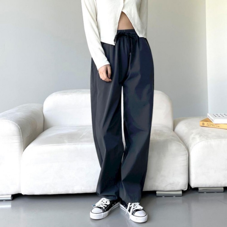 밴딩 옆라인 배색 베이토 조거 팬츠 모노무드 여성의류