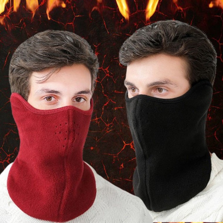 올인원 귀마개 귀도리 마스크 따뜻한 털안감 겨울 방한용품 겨울운동 낚시 마스크 겨울마스크 퍼마스크 - 상품 이미지