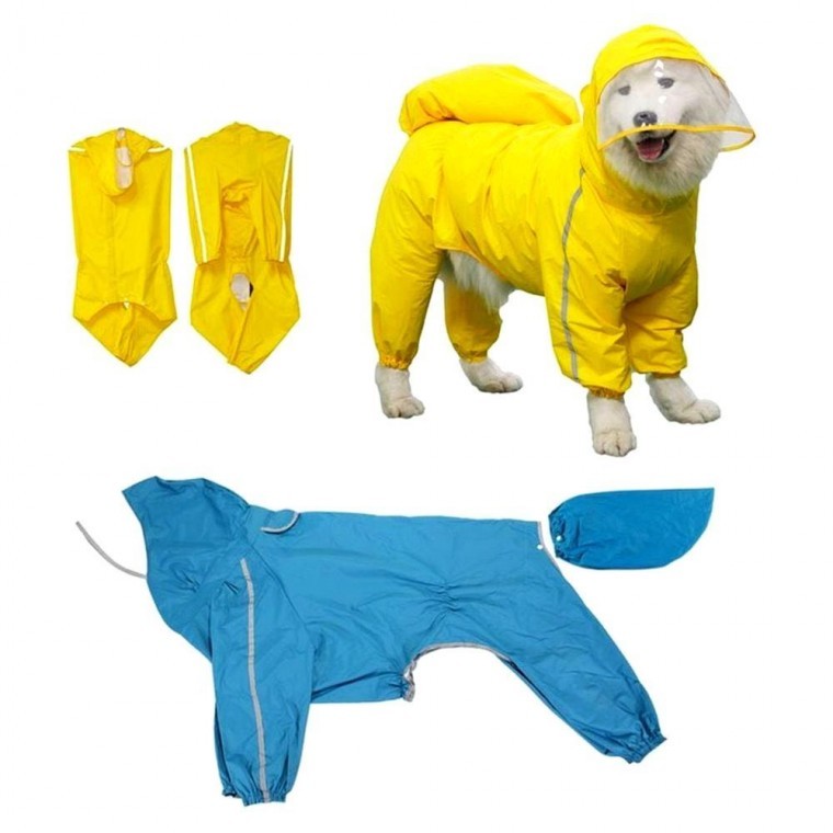 대형견 방수 우비 외출 레인코트 애견비옷 10XL - 메인 이미지