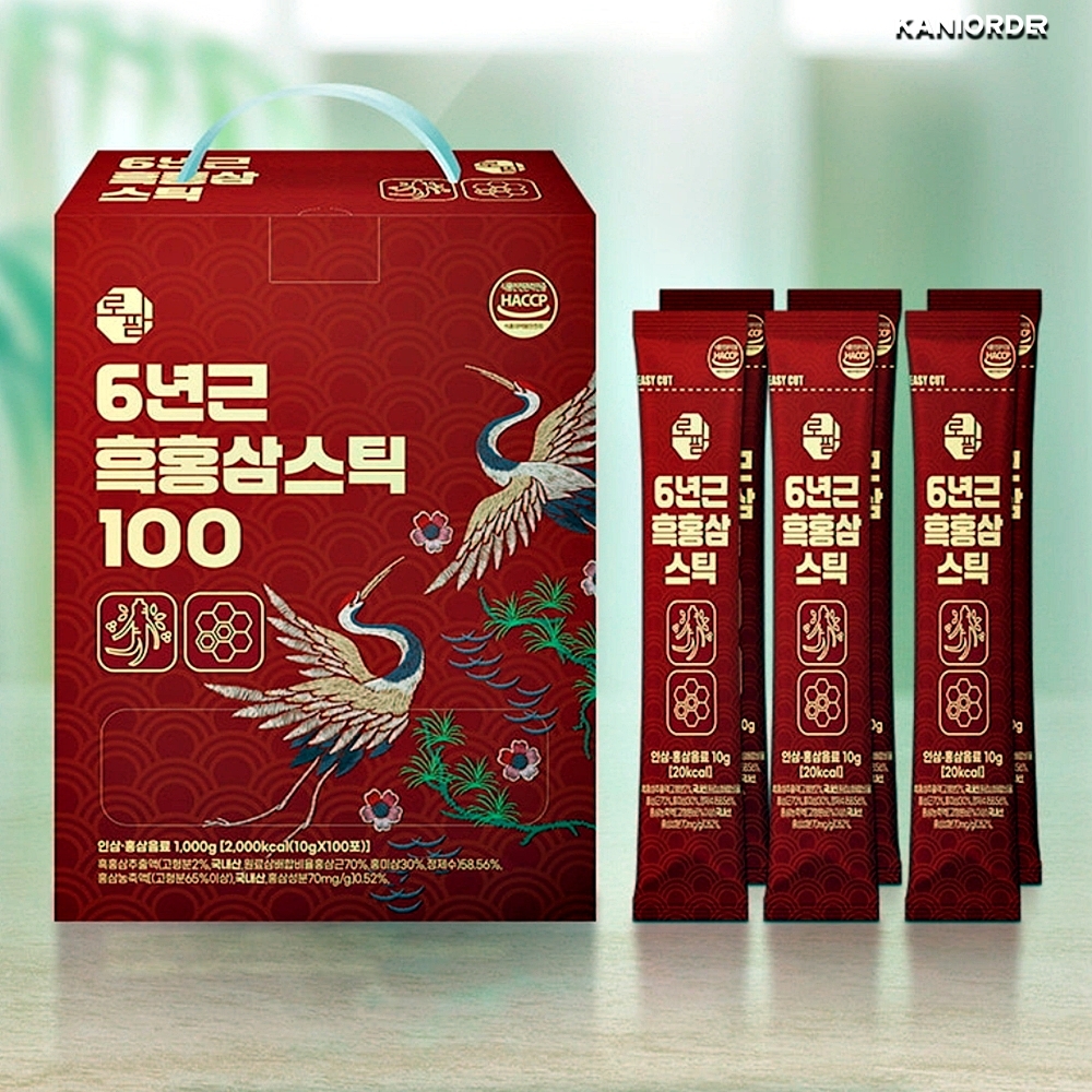 스틱 홍삼 6년근 답례품 데일리 건강 식품 부모님 수험생 선물 100포 - 상품 이미지