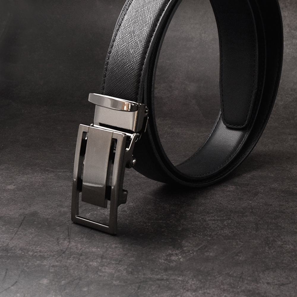 남자 가죽벨트 자동벨트 버클 모던심플