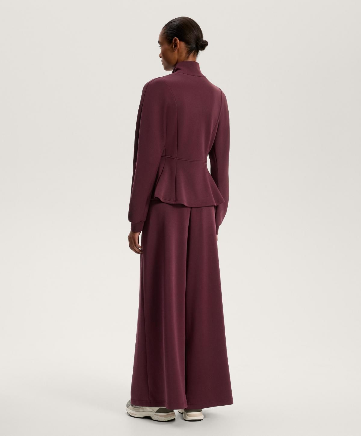 오이쇼 소프트 모달 슬림핏 하이넥 재킷 3811/780 DARKMAROON 이미지 8