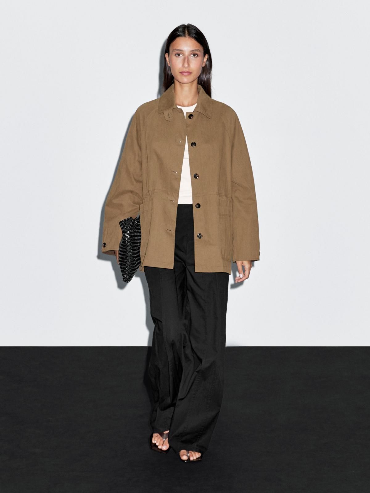 마시모두띠 테크니컬 코튼블렌드 트렌치코트 6771/800 BROWN - 상품 이미지