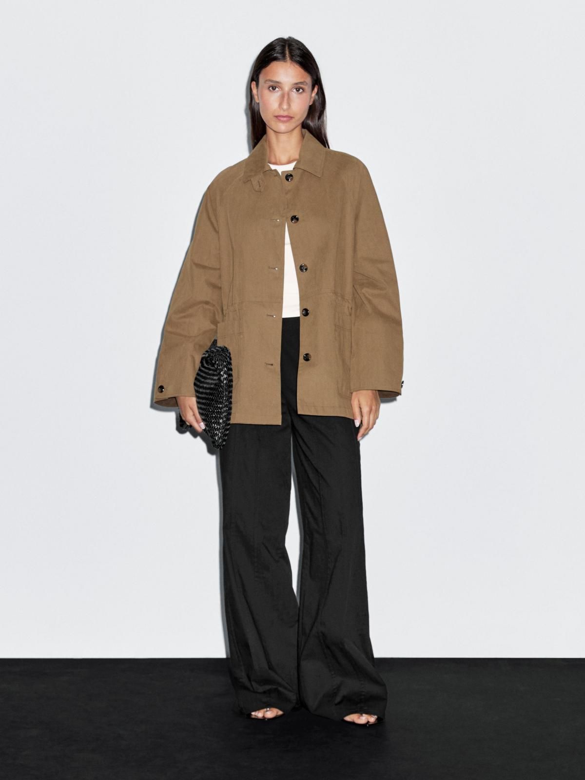 마시모두띠 테크니컬 코튼블렌드 트렌치코트 6771/800 BROWN - 상세 이미지 3