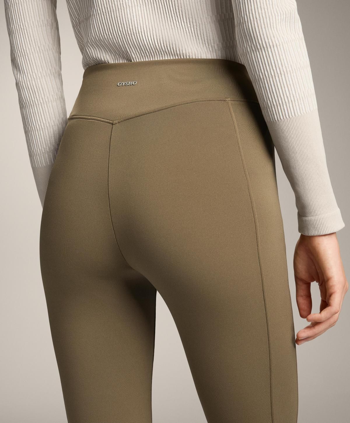 오이쇼 테크니컬 기모 하이라이즈 포켓 70cm 앵클 레깅스 3465/230 MILITARYKHAKI - 상세 이미지 5
