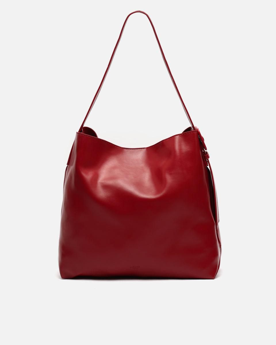 미사코 소프트 레더 터치 베이직 호보백 Saby-4900429169011 BURGUNDY - 상품 이미지
