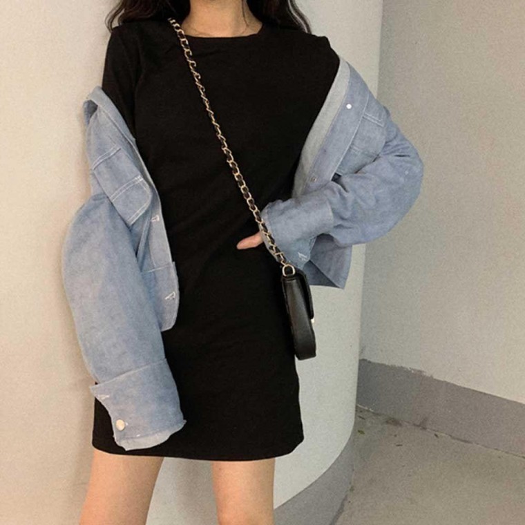 여자 여행 패션 숏원피스 반팔 발랄 코디 쇼핑몰 미니 원피스홈 드레스 여성 여자옷 - 상품 이미지