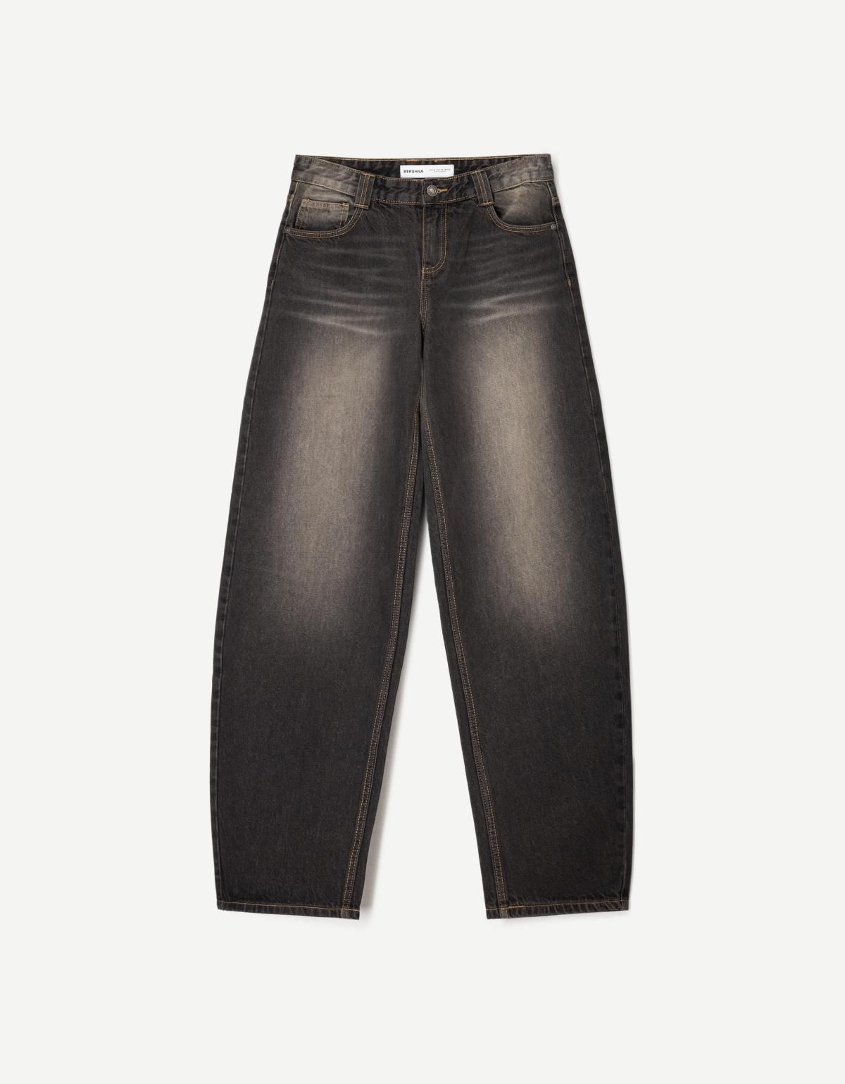 버쉬카 와이드핏 데님 배럴 진 5003/450 BLACK - 상세 이미지 2