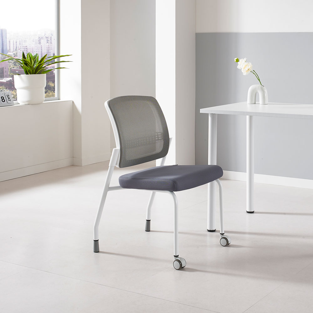 리드퍼 DA40 책상의자 팔걸이없는 사무용 편안한 회의용 학생 회의실 공부의자