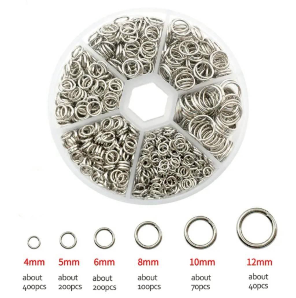 O-RING 오링 가방 열쇠고리 키홀더 키링 부자재 DIY 뜨개질 골드 실버 대용량 - 상세 이미지 3