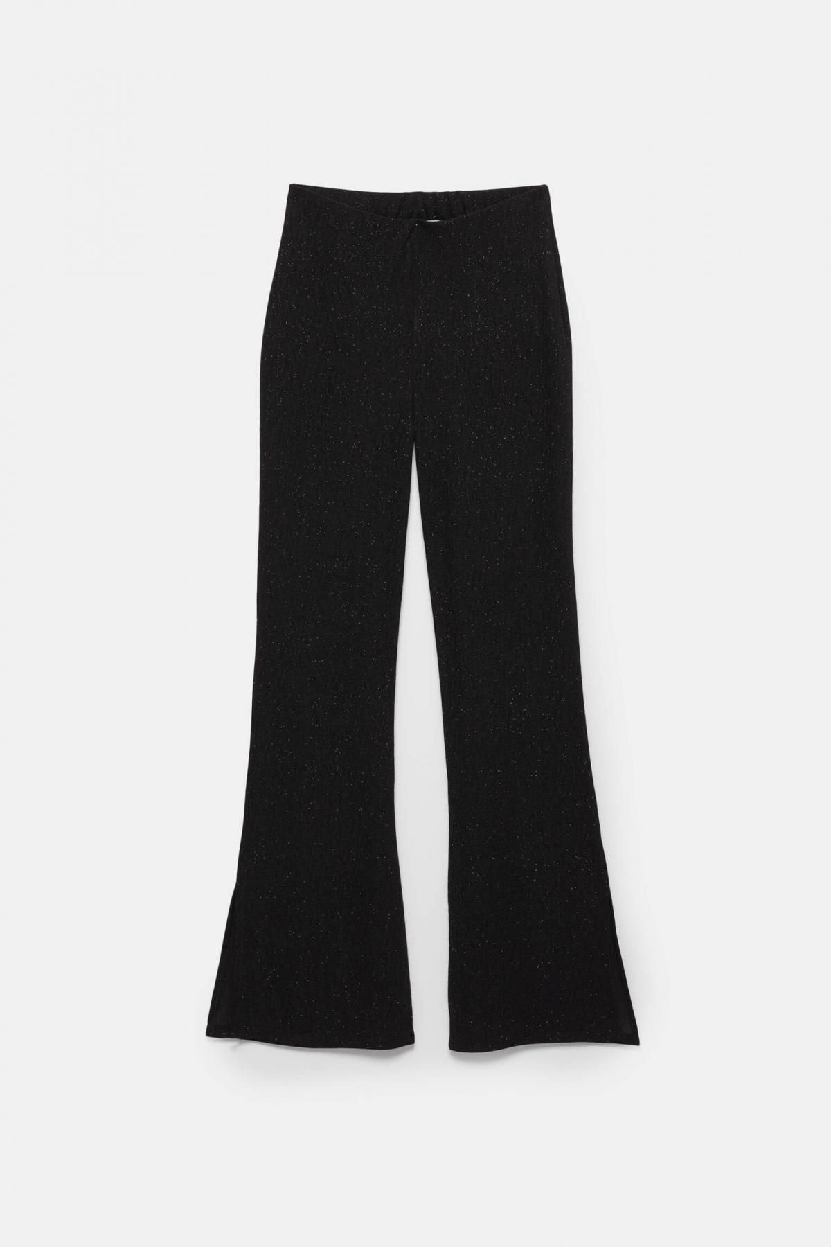 풀앤베어 샤이니 스트레치 블랙 플레어 팬츠 7674/332 BLACK - 상품 이미지