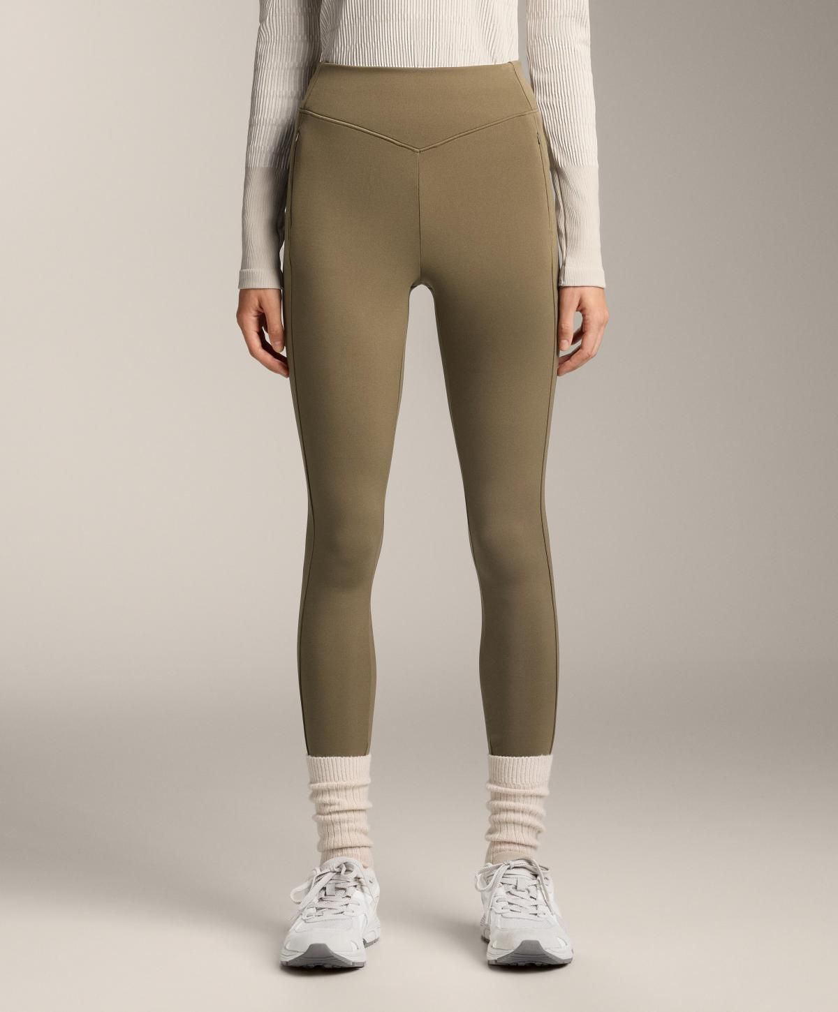 오이쇼 테크니컬 기모 하이라이즈 포켓 70cm 앵클 레깅스 3465/230 MILITARYKHAKI - 상품 이미지