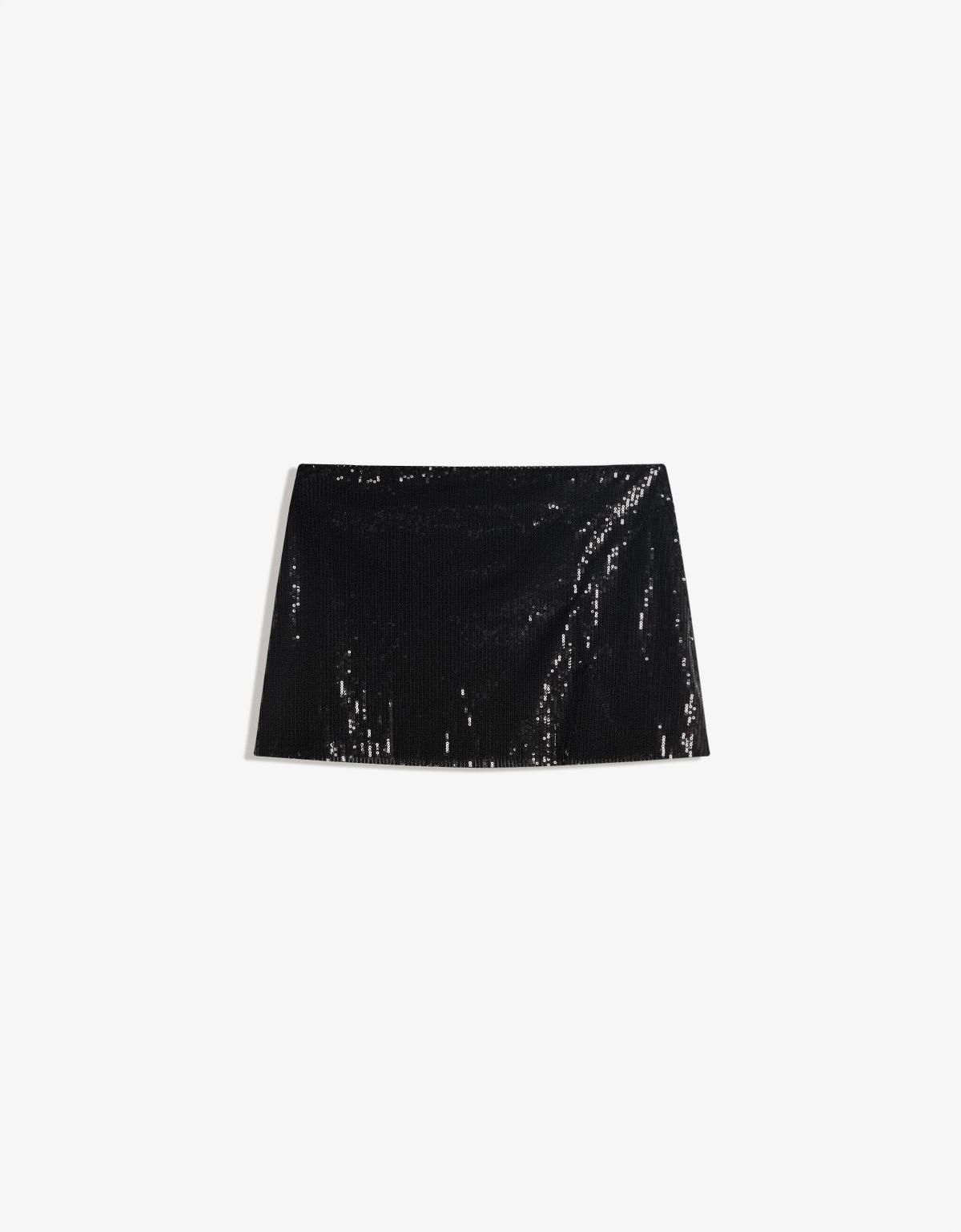 버쉬카 글리터 시퀸 파티 미니 스커트 6189/710 BLACK - 상세 이미지 3