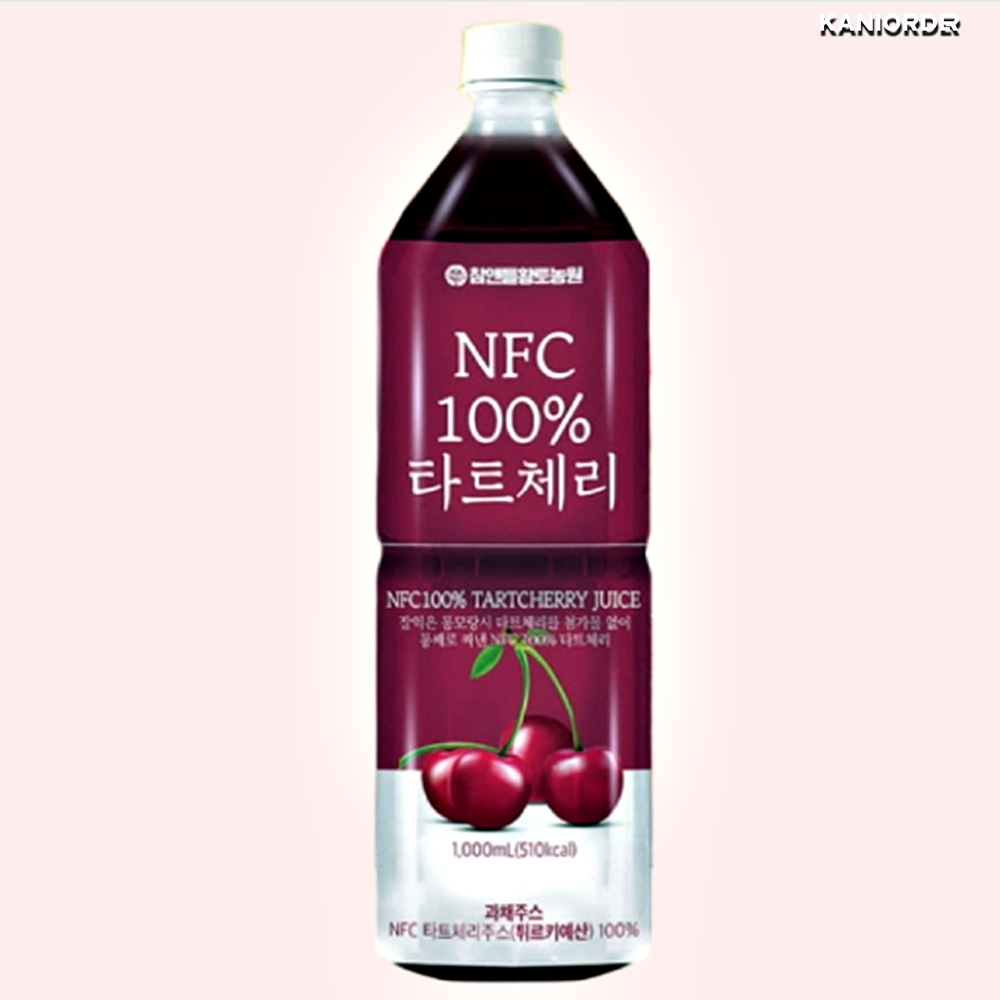 100% 타트 체리 쥬스 스트레스 수면에 도움되는 다트체리 착즙 무첨가 주스 NFC 1L - 상품 이미지