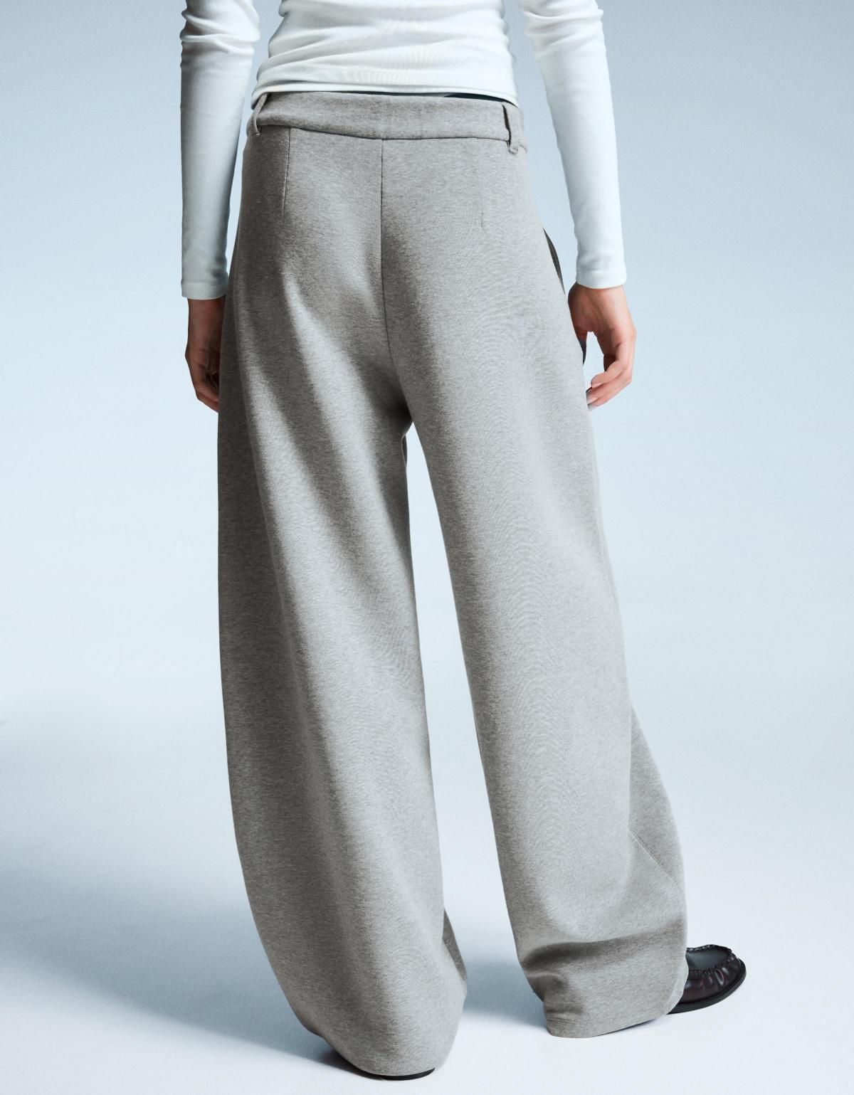 버쉬카 테일러드핏 벌룬 와이드 슬랙스 팬츠 5139/727 GREY - 상세 이미지 5