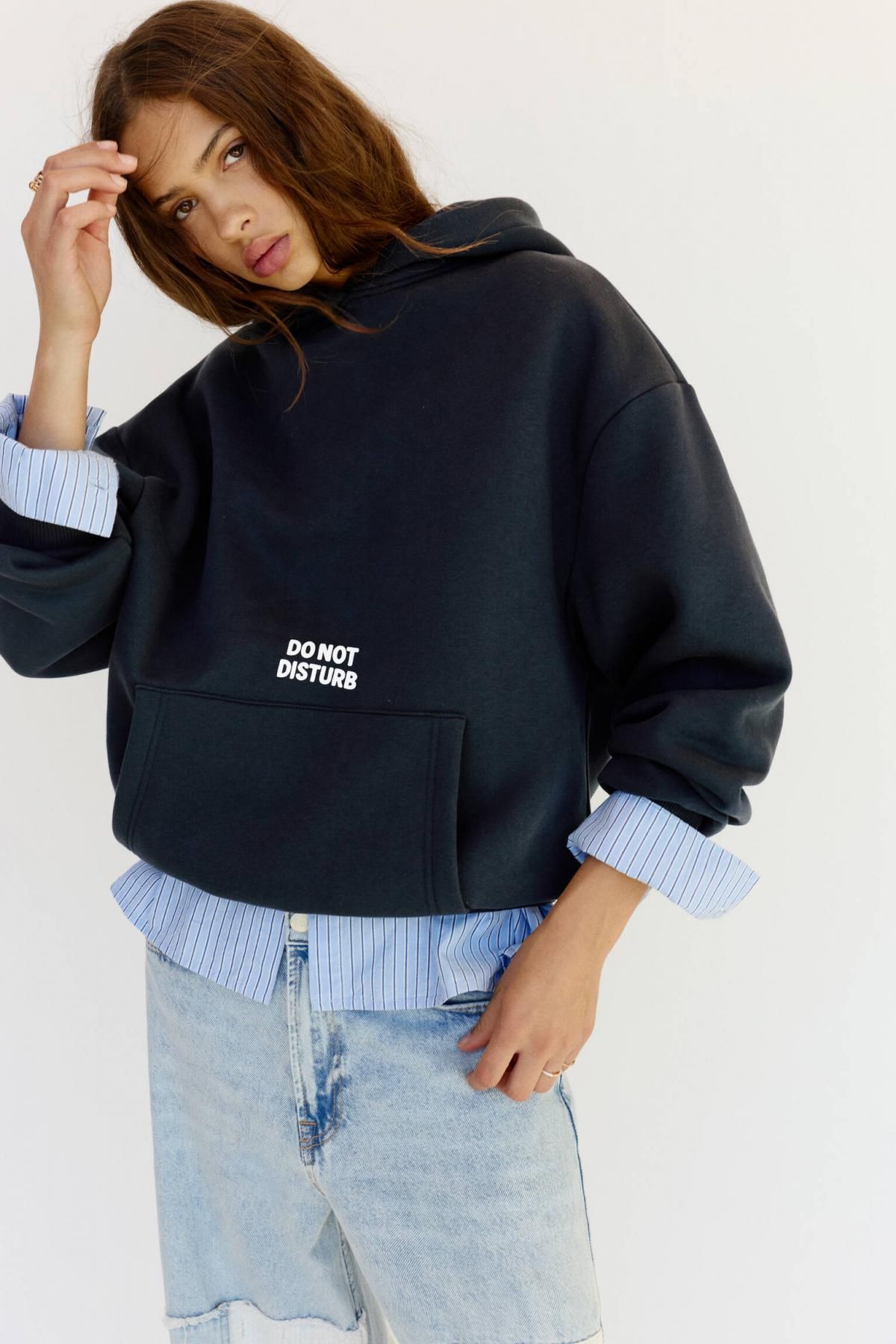 풀앤베어 캣 그래픽 후드 스웨트셔츠 7560/365 NAVY - 상세 이미지 2