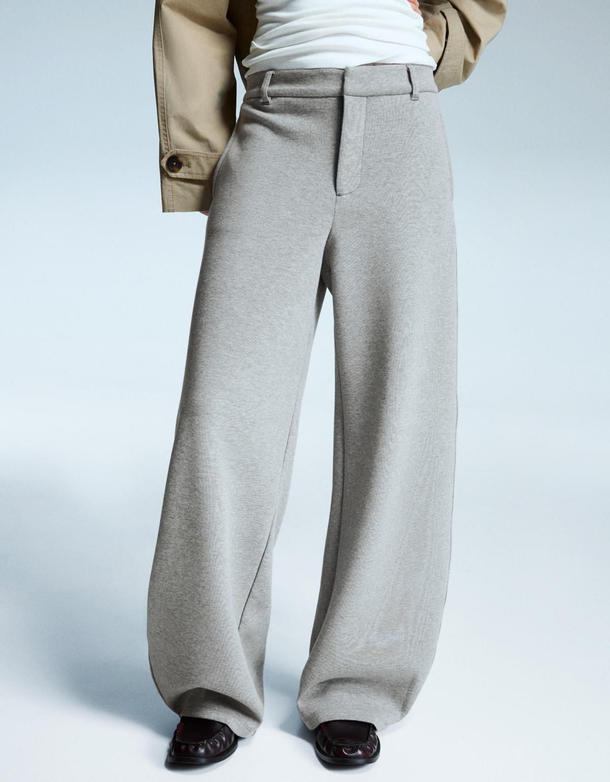 버쉬카 테일러드핏 벌룬 와이드 슬랙스 팬츠 5139/727 GREY - 상품 이미지