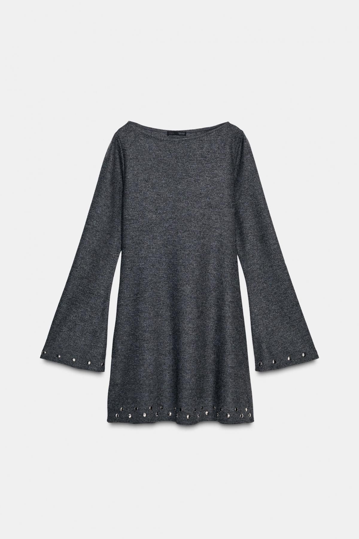 자라 소프트 스터드 미니 원피스 5039/853 ANTHRACITE GREY - 메인 이미지