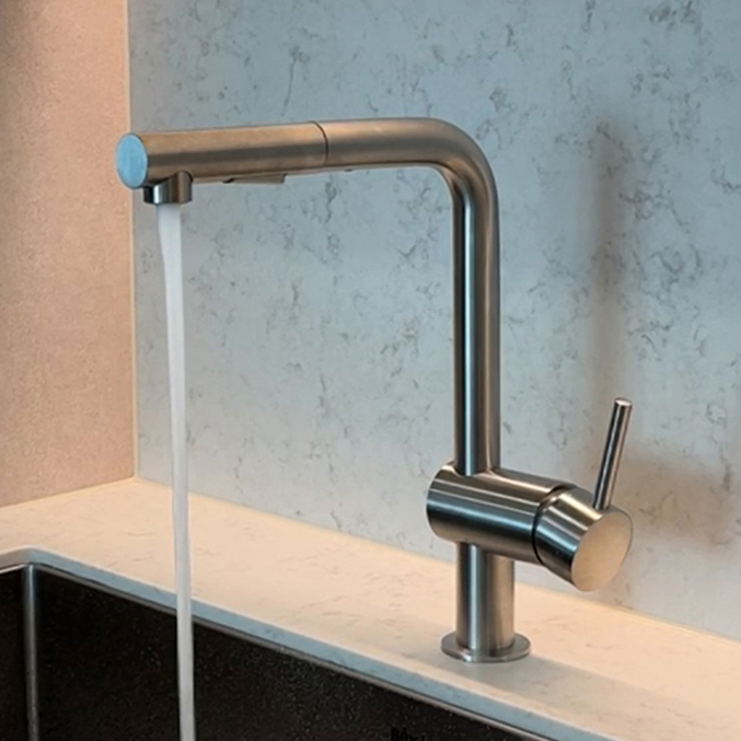 라우체 코인 무광 니켈 주방 싱크수전 코인51109L