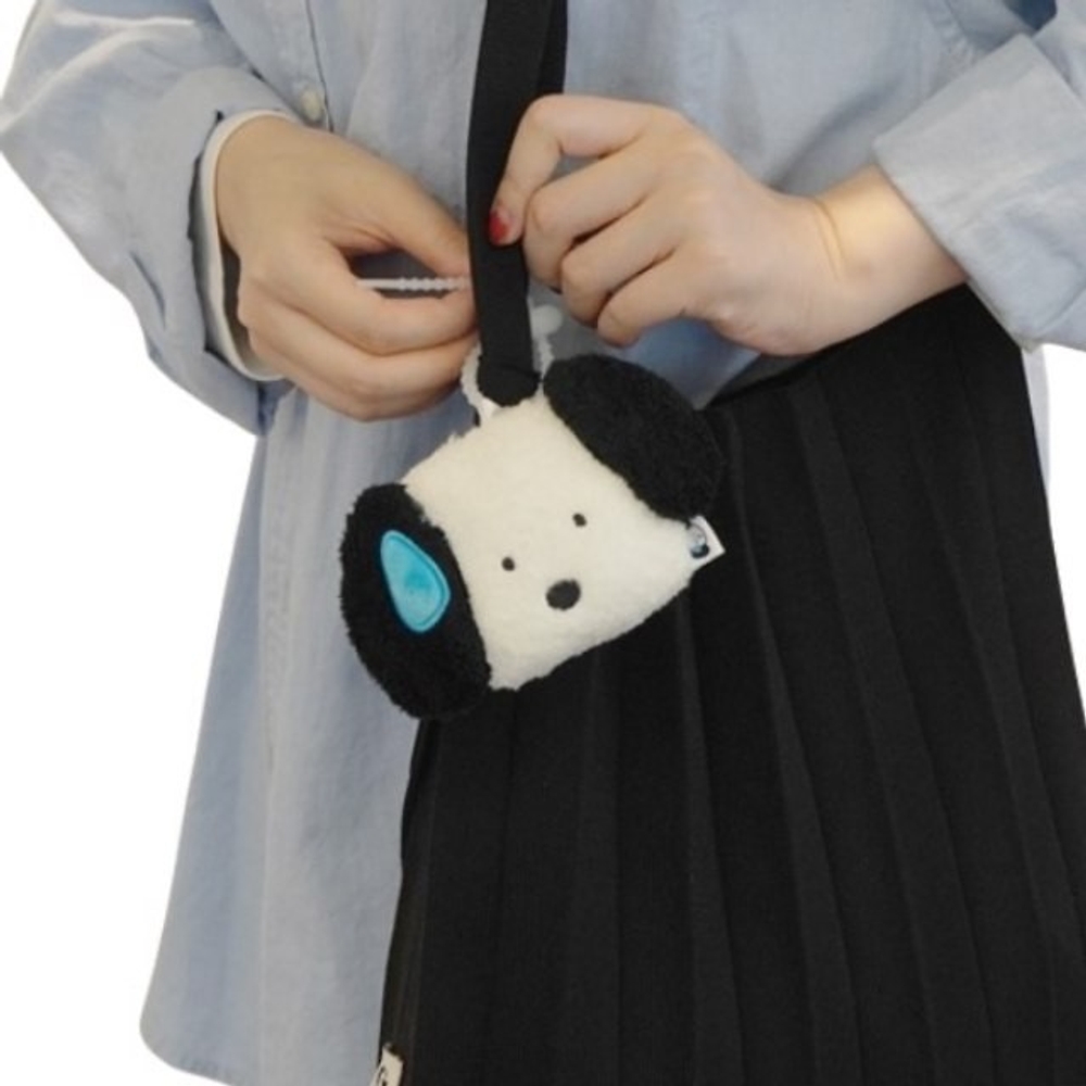 땀삐질 강아지 가방 인형 키링 댕댕이 귀여운 백팩 차키 열쇠 고리 걸이 미니 키링인형 - 메인 이미지