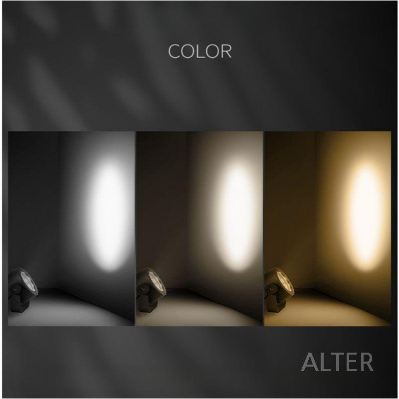 LED 나무 조명 카페 투광등 펜션 라이트 바닥등 12W 다색 조명 - 상세 이미지 2