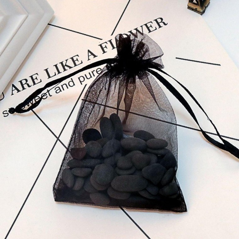망사 선물 포장 방향제 주머니 대형 15x 20cm 파우치 복주머니 천주머니 스트링 - 상품 이미지