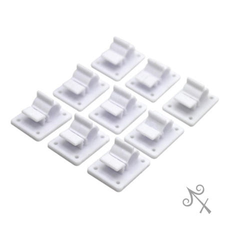 [컬러웨이브OEM]캔캔토토 원터치 전선정리클립 소 색상랜덤 케이블커버 케이블타이 pc선정리