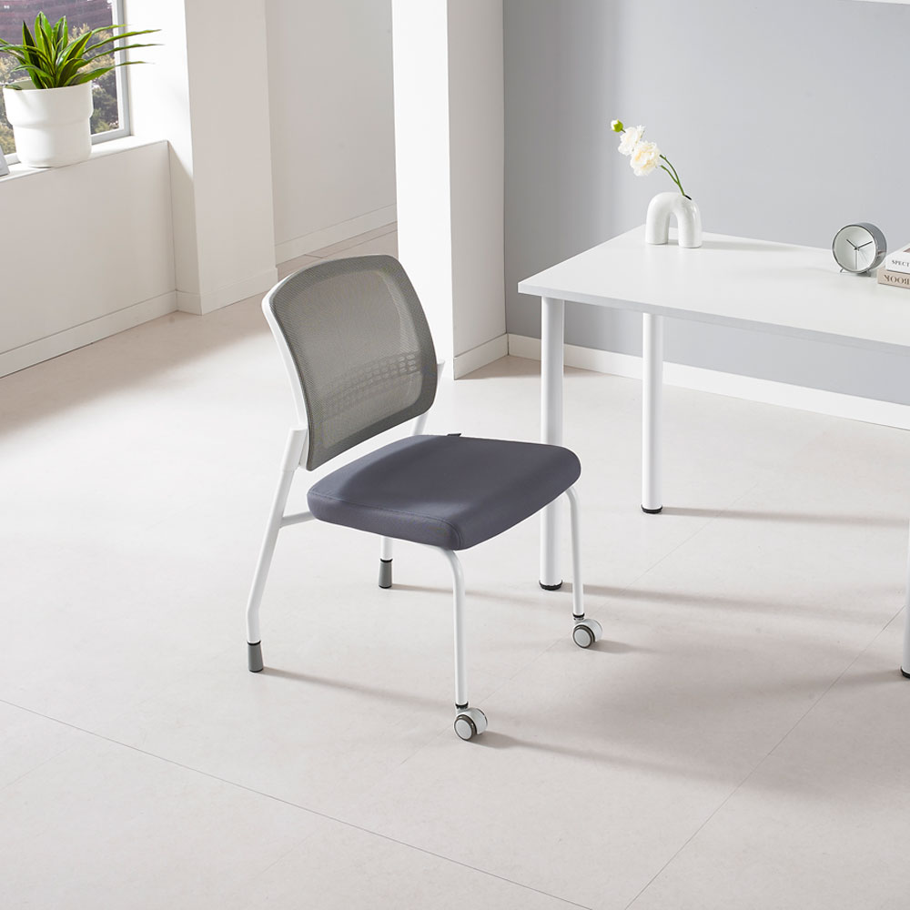 리드퍼 DA40 책상의자 팔걸이없는 사무용 편안한 회의용 학생 회의실 공부의자