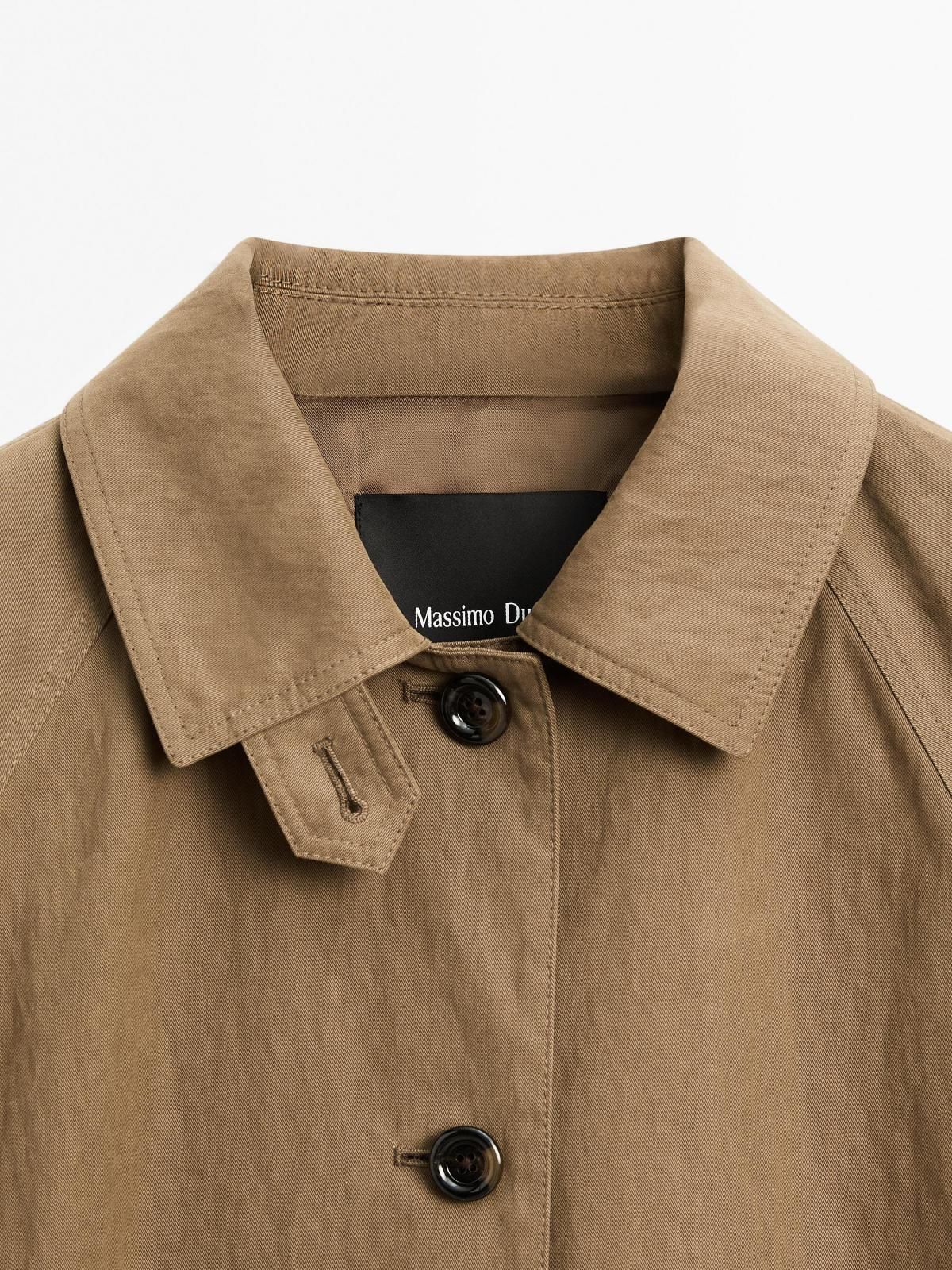 마시모두띠 테크니컬 코튼블렌드 트렌치코트 6771/800 BROWN - 상세 이미지 5