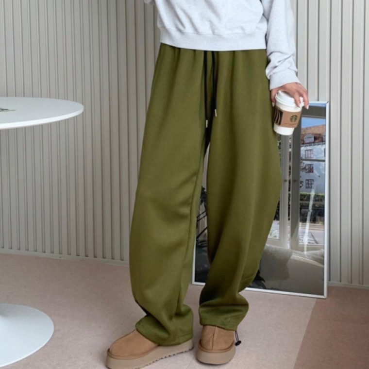 와이드 벌룬 팬츠 밴딩 바지 추리닝 스트링 편한 - 상품 이미지