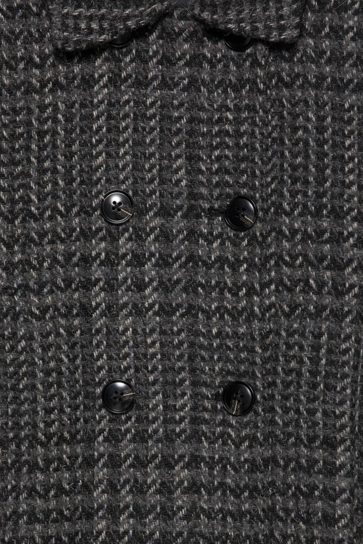 풀앤베어 클래식 체크 숏 펠트 코트 7800/312 GREY SHADES 이미지 8