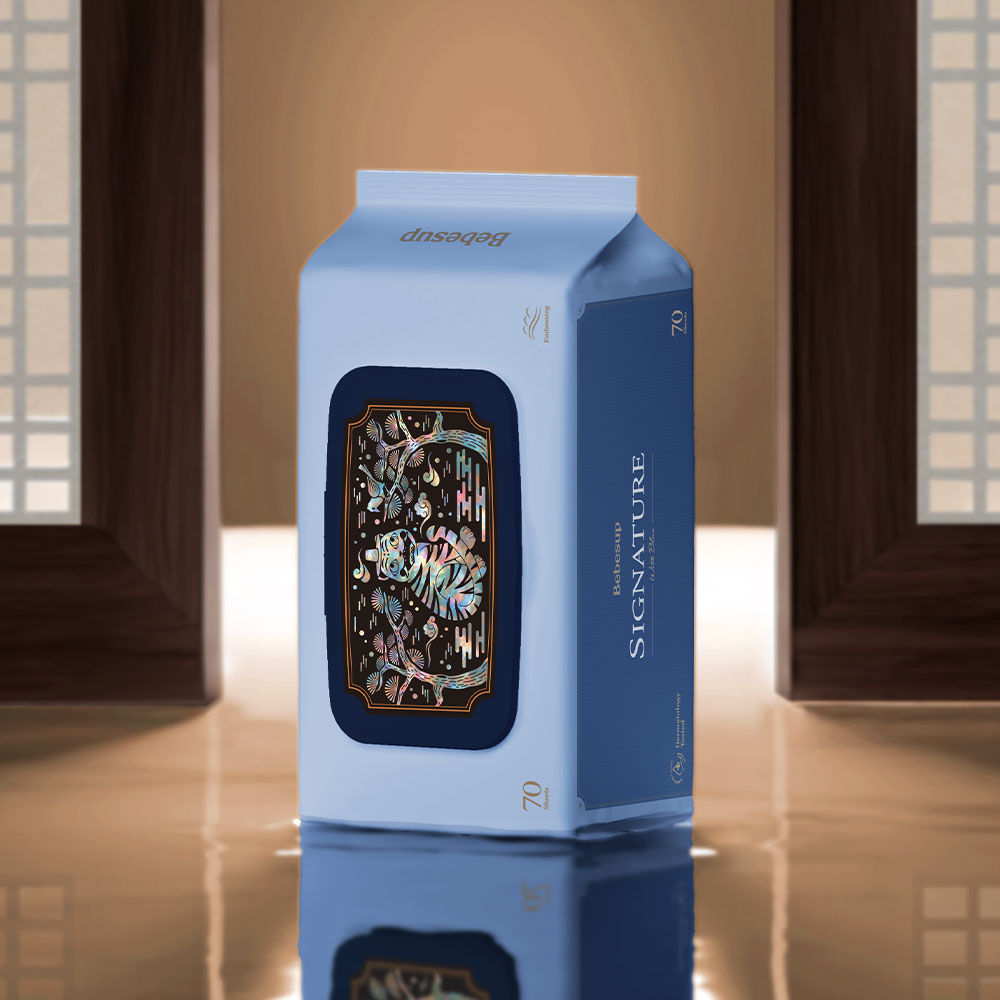 베베숲 시그니처 위드 블루 베스트셀러 아기물티슈 70매 캡형 10팩+10팩